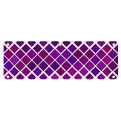 Pattern-box Purple White Banner And Sign 6  X 2 