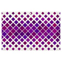 Pattern-box Purple White Banner And Sign 6  X 4 