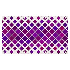 Pattern-box Purple White Banner And Sign 7  X 4 