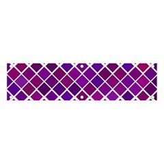 Pattern-box Purple White Banner And Sign 4  X 1 