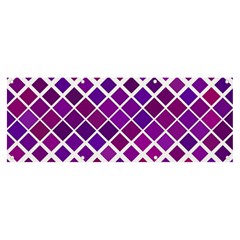 Pattern-box Purple White Banner And Sign 8  X 3  by nateshop