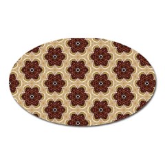 Pattern-flower Oval Magnet by nateshop