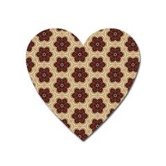 Pattern-flower Heart Magnet by nateshop