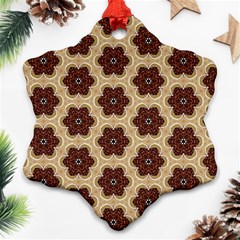 Pattern-flower Snowflake Ornament (two Sides) by nateshop