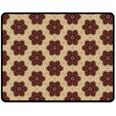 Pattern-flower Double Sided Fleece Blanket (medium) 