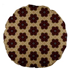 Pattern-flower Large 18  Premium Round Cushions by nateshop