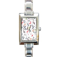 Watercolor-fruit Rectangle Italian Charm Watch by nateshop