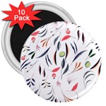 Watercolor-fruit 3  Magnets (10 pack)  Front