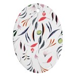 Watercolor-fruit Oval Ornament (Two Sides) Front