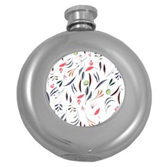 Watercolor-fruit Round Hip Flask (5 Oz) by nateshop