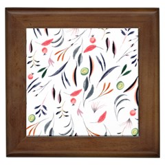 Watercolor-fruit Framed Tile by nateshop