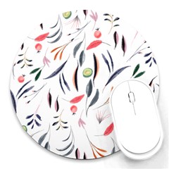 Watercolor-fruit Round Mousepads by nateshop