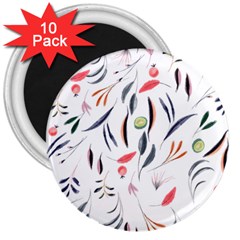 Watercolor-fruit 3  Magnets (10 Pack)  by nateshop