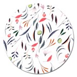 Watercolor-fruit Magnet 5  (Round) Front