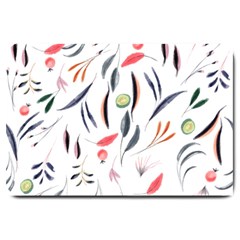 Watercolor-fruit Large Doormat  by nateshop