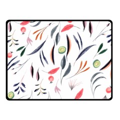 Watercolor-fruit Fleece Blanket (small) by nateshop