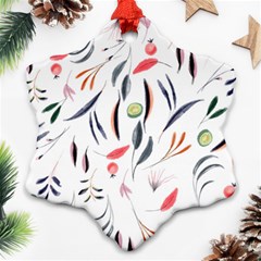 Watercolor-fruit Snowflake Ornament (two Sides) by nateshop