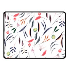 Watercolor-fruit Double Sided Fleece Blanket (small)  by nateshop