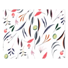 Watercolor-fruit Double Sided Flano Blanket (large)  by nateshop