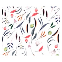 Watercolor-fruit Double Sided Flano Blanket (small)  by nateshop