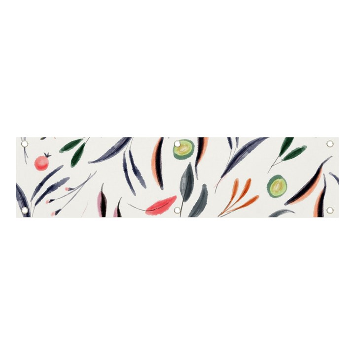 Watercolor-fruit Banner and Sign 4  x 1 