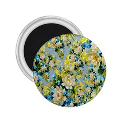 Background-flower White 2 25  Magnets by nateshop