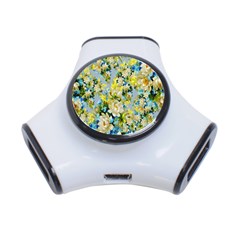 Background-flower White 3-port Usb Hub by nateshop