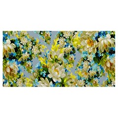 Background-flower White Banner And Sign 8  X 4 