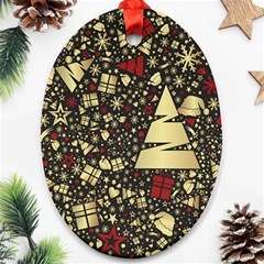 Holidays-christmas Oval Ornament (two Sides)