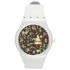 Holidays-christmas Round Plastic Sport Watch (m) by nateshop