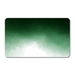 Watercolor-green White Magnet (rectangular) by nateshop