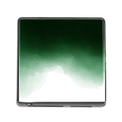 Watercolor-green White Memory Card Reader (square 5 Slot) by nateshop