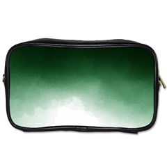 Watercolor-green White Toiletries Bag (one Side) by nateshop