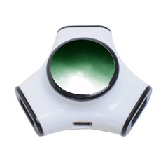 Watercolor-green White 3-port Usb Hub by nateshop