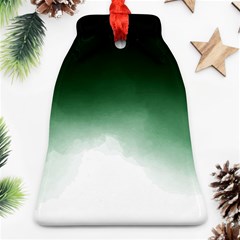 Watercolor-green White Ornament (bell)