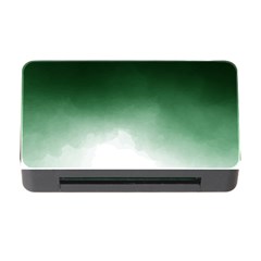 Watercolor-green White Memory Card Reader With Cf by nateshop