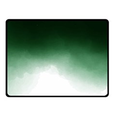 Watercolor-green White Double Sided Fleece Blanket (small)  by nateshop