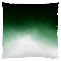 Watercolor-green White Standard Flano Cushion Case (one Side) by nateshop