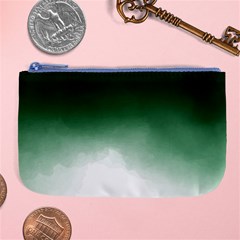 Watercolor-green White Large Coin Purse by nateshop