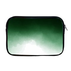 Watercolor-green White Apple Macbook Pro 17  Zipper Case by nateshop