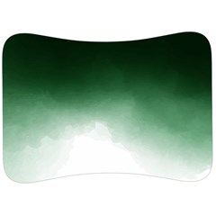 Watercolor-green White Velour Seat Head Rest Cushion by nateshop