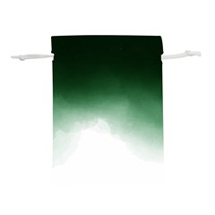 Watercolor-green White Lightweight Drawstring Pouch (l) by nateshop