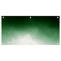 Watercolor-green White Banner And Sign 4  X 2  by nateshop