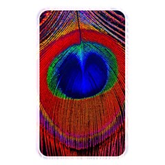 Red Peacock Plumage Fearher Bird Pattern Memory Card Reader (rectangular) by Wegoenart