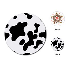 Cow Pattern Playing Cards Single Design (round)