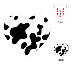 Cow Pattern Playing Cards Single Design (heart)