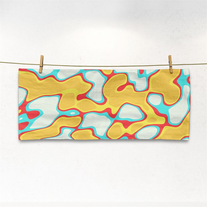 Retro art urban grunge pattern Hand Towel