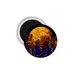 Skyline Frankfurt Abstract Moon 1 75  Magnets by Jancukart