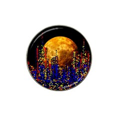 Skyline Frankfurt Abstract Moon Hat Clip Ball Marker (10 Pack) by Jancukart