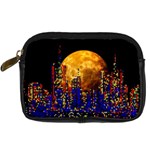 Skyline frankfurt abstract moon Digital Camera Leather Case Front